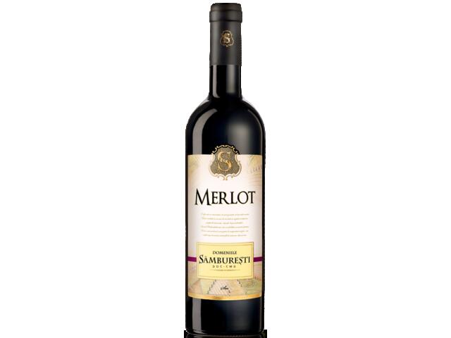 Vin Rosu Sec Domeniile Samburesti Merlot 0.75L