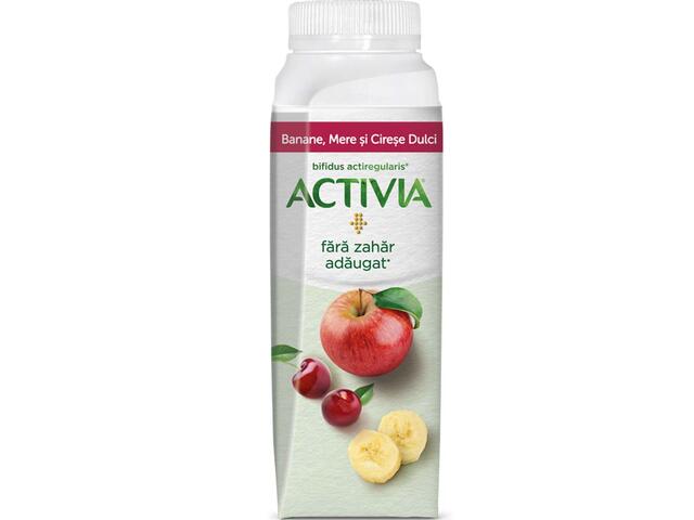 Activia Iaurt De Băut Cu Banane, Mere Și Cireșe, Cu Bifidus Actiregularis 250G