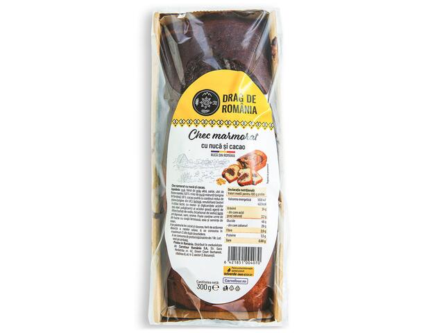 Chec marmorat cu nuca Drag de Romania 300g
