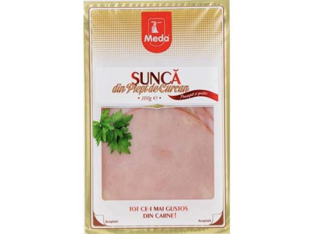 Sunca din piept de curcan 100 g Meda