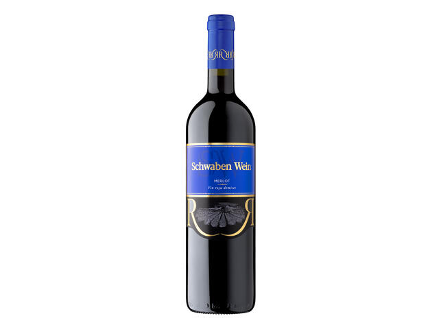 Vin rosu demisec Recas Merlot 0.75L