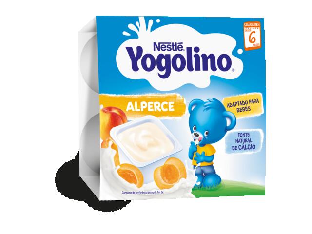 Gustare Cu Lapte Nestle Yogolino Caise, 4 X 100G, De La 6 Luni