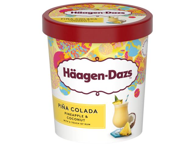 Inghetata Haagen-Dazs Pina Colada  Cu Ananas, Nuca De Cocos Si Rom 460Ml