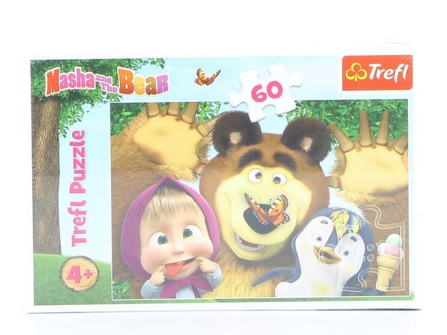 ASORTAT - Puzzle pentru fete Masha and the Bear Trefl, 60 piese