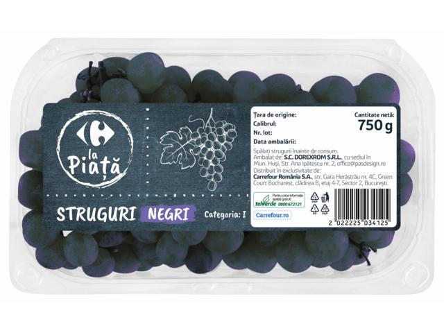 Struguri Negri 750G Carrefour