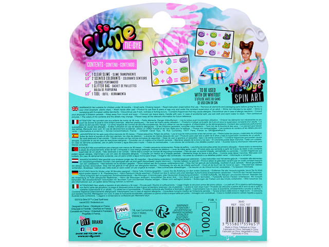 Set de joaca creativ, Slime Tie Dye, Creeaza-ti propriul slime