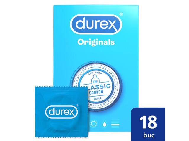 Prezervative Durex Originals 18 Bucati