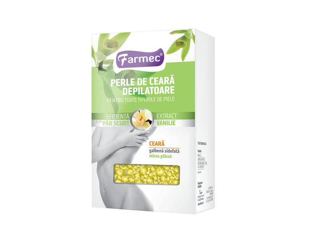 Perle de ceara depilatoare Farmec cu vanilie