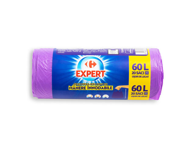 Saci Menajeri Carrefour, 60 L, 20 Bucati