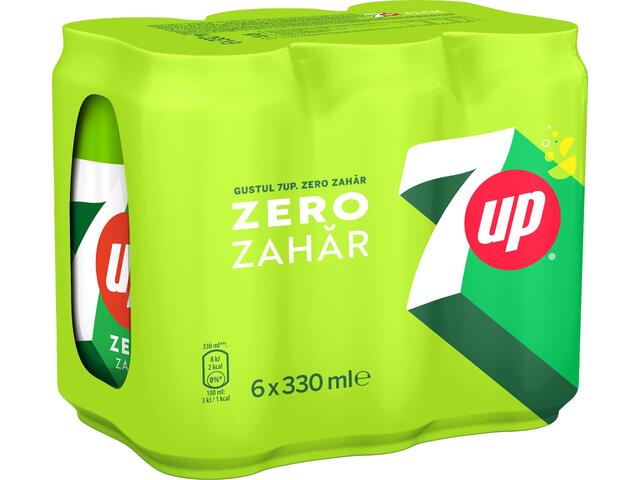 7UP Lamaie si Lamaie verde bautura racoritoare carbogazoasa 6x0.33L