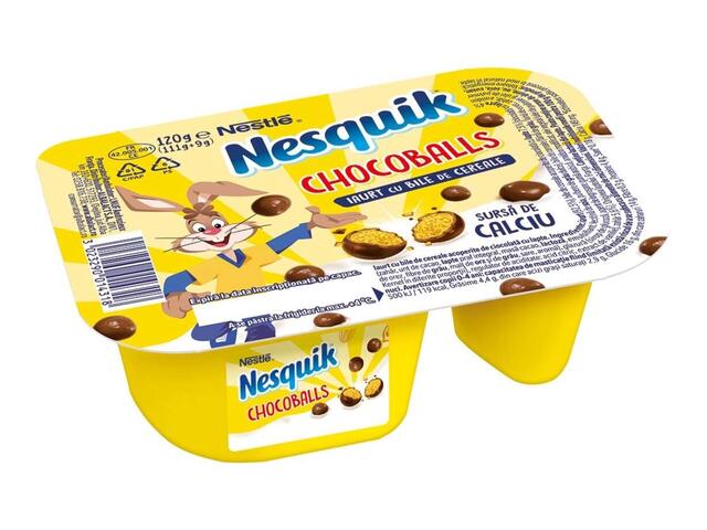 Nesquik iaurt cu bile de ciocolata 120 g