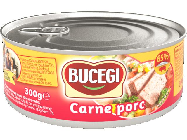 BUCEGI CARNE 300GR PORC 65%