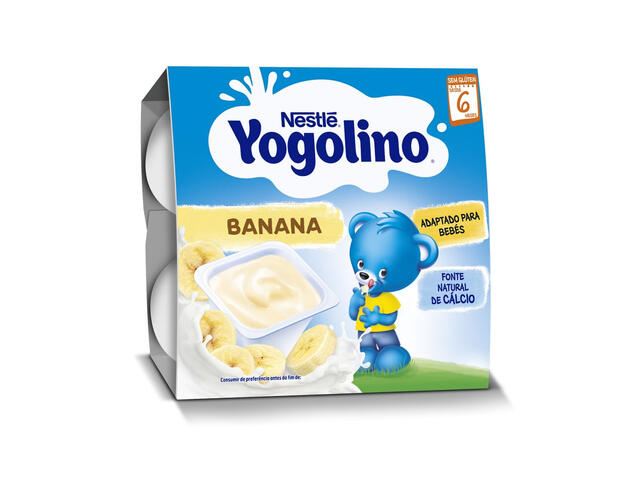 Gustare bebelusi cu banane Nestle Nestle Yogolino, de la 6 luni, 4 x 100 g