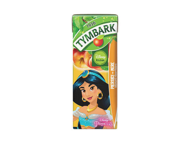 Bautura racoritoare Tymbark cu suc de piersici si mere, 0.2 l