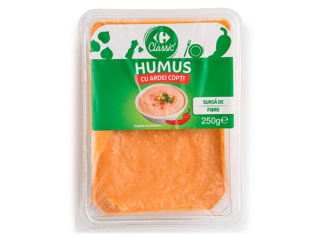 Humus Cu Ardei Copti 250G Carrefour Classic