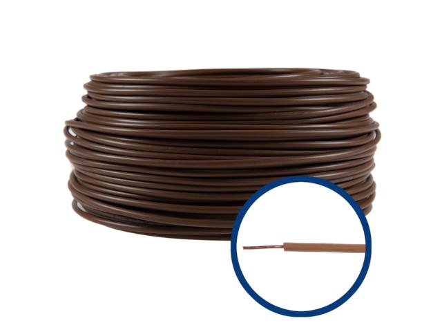 Cablu electric FY (H07V-U) 2.5 mmp, izolatie PVC, maro