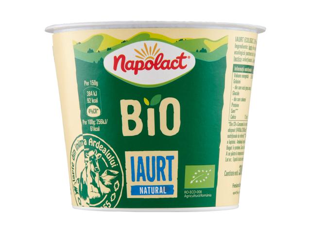 Iaurt natural bio 3.8% grasime,  Napolact 300 g