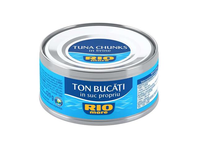 Rio Mare ton bucati in suc propriu 160g