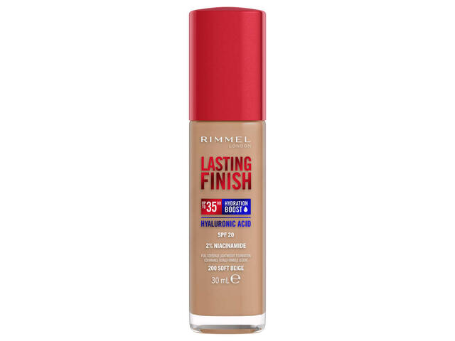 Fond de ten Rimmel Lasting Finish 35H, 200 Soft Beige, 30 ML