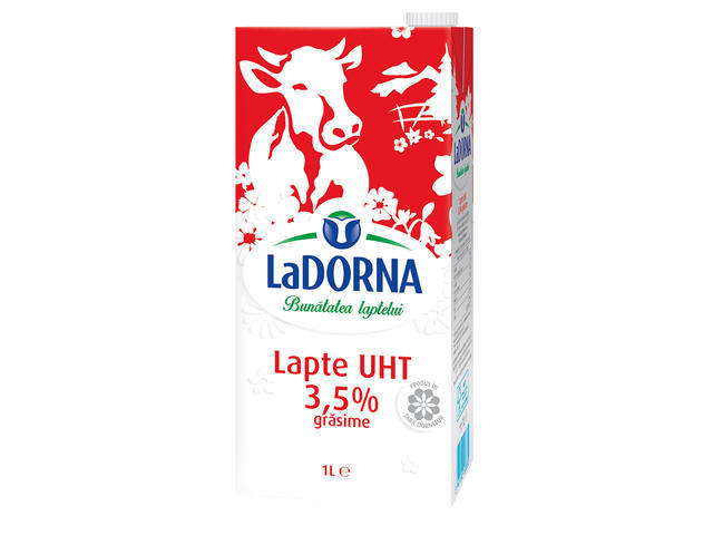 Lapte UHT integral 3.5% grasime 1 l LaDorna