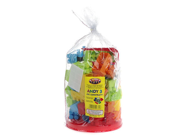 Joc constructiv Andy 3 Burak Toys, 65 piese