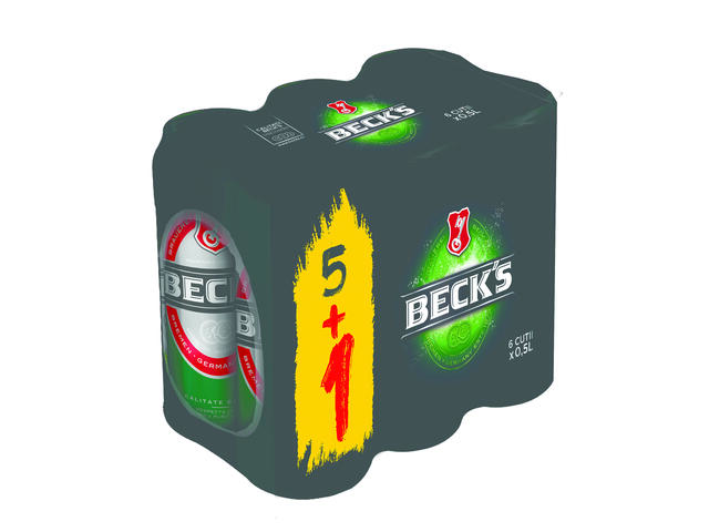 SGR*Beck's Bere blonda 5% alc 6 x 500 ml 5+1