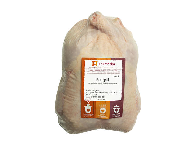 Pui grill, Fermador, per kg