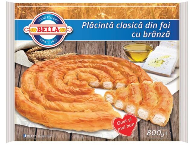 Placinta congelata din foi cu branza 800g Bella