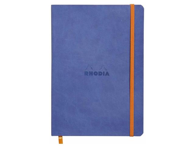 Agenda A5, 80 file, dictando, softcover, Rhodiorama, sapphire blue