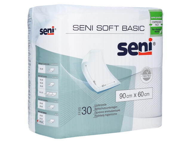 SENI SOFT BASIC CEARCEAF ABSORBANT 90X60CM X 30BUC
