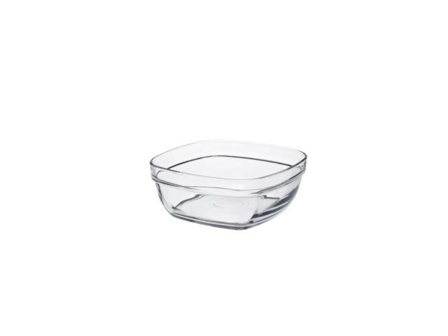 Bol patrat pentru salata Lys Carre Duralex, sticla temperata, 14 cm, 0.61 L, Transparent