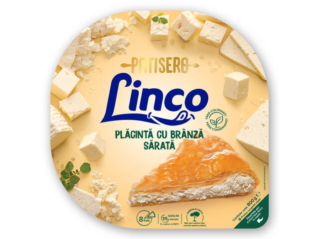 Placinta la tava cu branza sarata 800g Linco Patisero