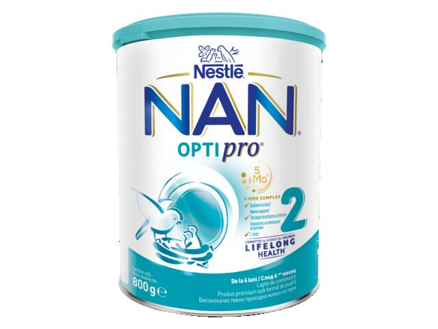 Formula De Lapte Praf Nestle Nan Optipro 2, Pentru Bebelusi, 6-12 Luni, 800 G