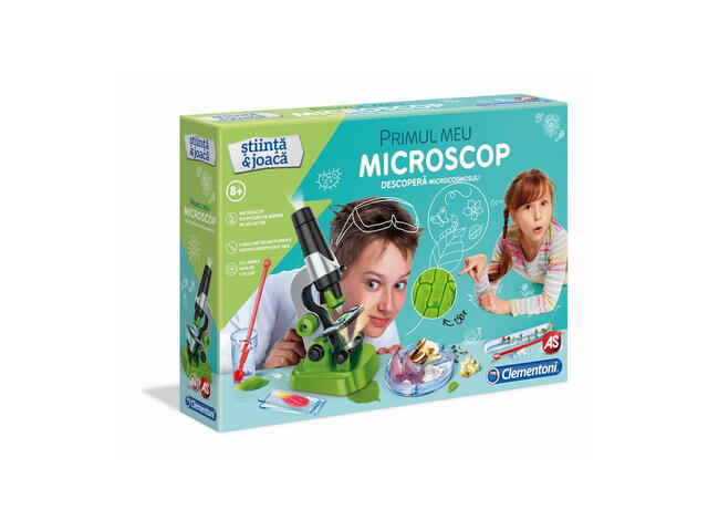 Joc educativ Clementoni stiinta si joaca, primul meu microscop