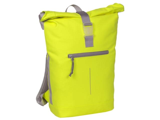 Rucsac Mart-New York Rolltop, 30x12x43 cm, galben neon