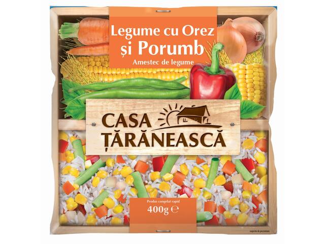 Amestec de legume cu orez si porumb Casa Taraneasca 400g