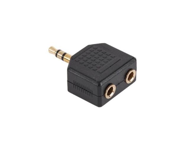 Adaptor Jack 3.5mm tata - 2 x Jack 3.5mm mama