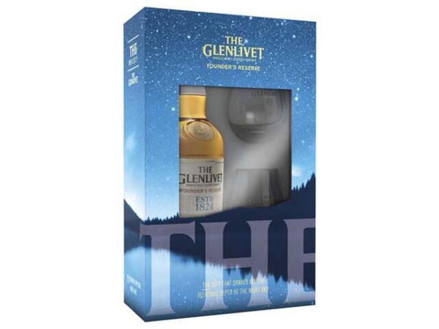 Glenlivet Founder Reserve 0.7L+2Pahare