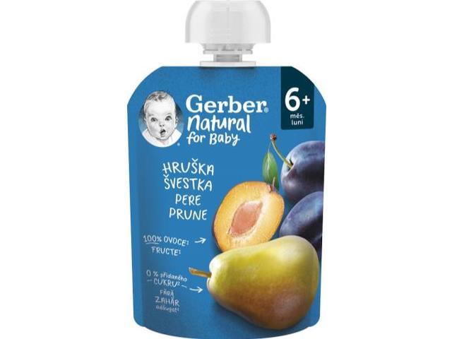 Gerber Natural Piure prune pere 90g