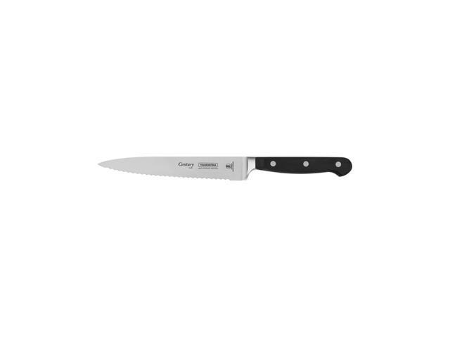 Cutit de feliat Century Tramontina, inox/policarbonat, 27.6 cm, Negru/Argintiu