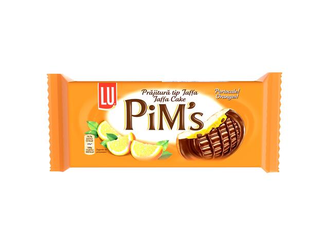 LU Pim's Biscuiti cu jeleu cu aroma de portocale acoperiti cu ciocolata 147g