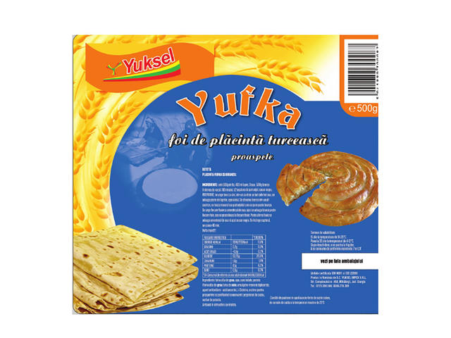 Foi de placinta turcesti Yufka, 500 g