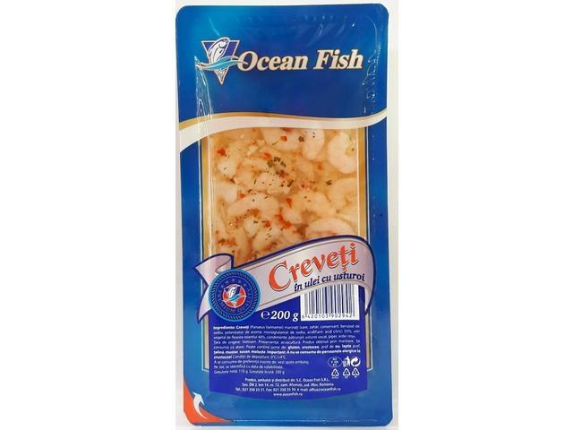Ocean Fish creveti in ulei cu usturoi 200 g