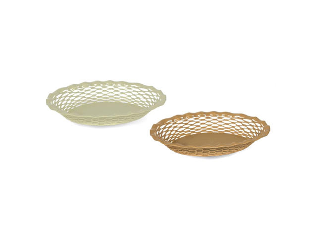 Cos oval Plastina 27 x 27 x 5 cm, diverse culori