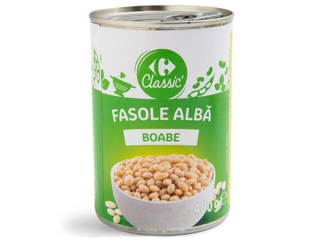 Carrefour Classic fasole alba boabe 400 g