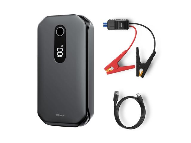 Baseus Power Bank Power Starter Jump Starter Booster 12000 mAh 12 V (1000 A / 600 A) Negru (CRJS03-01)