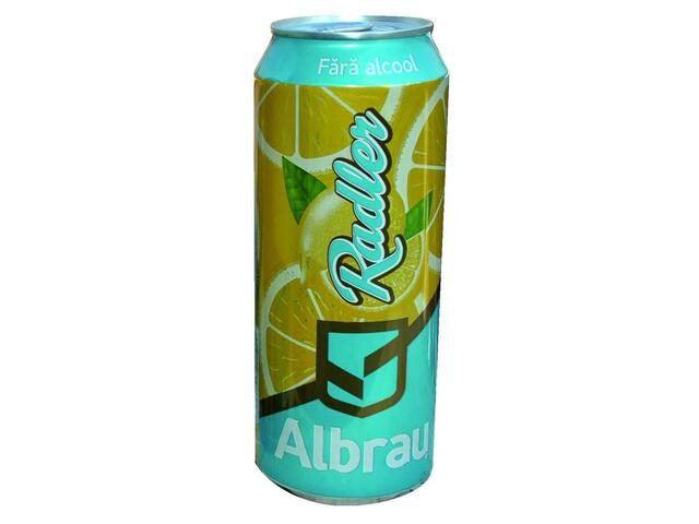 Albrau Radler lamaie 0% alc.doza 0.5l