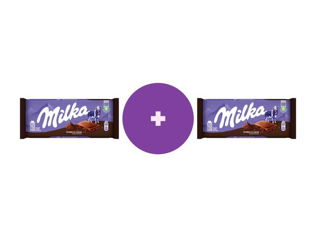 Ciocolata Milka Crema Cu Cacao 100G, Al 2-lea -60%
