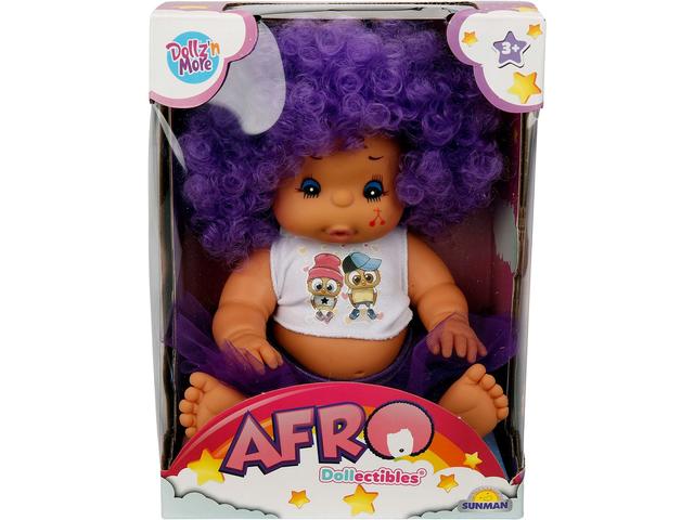 Papusa Bebelus, Dollz n More, Afro, 23 cm, Mov