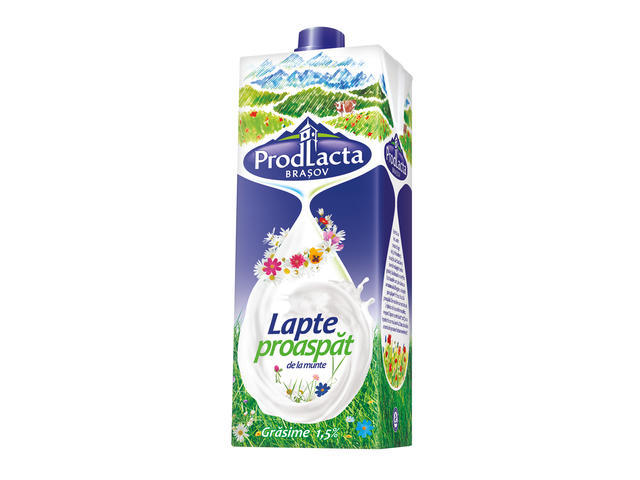 Lapte semidegresat 1.5% grasime 1L ProdLacta